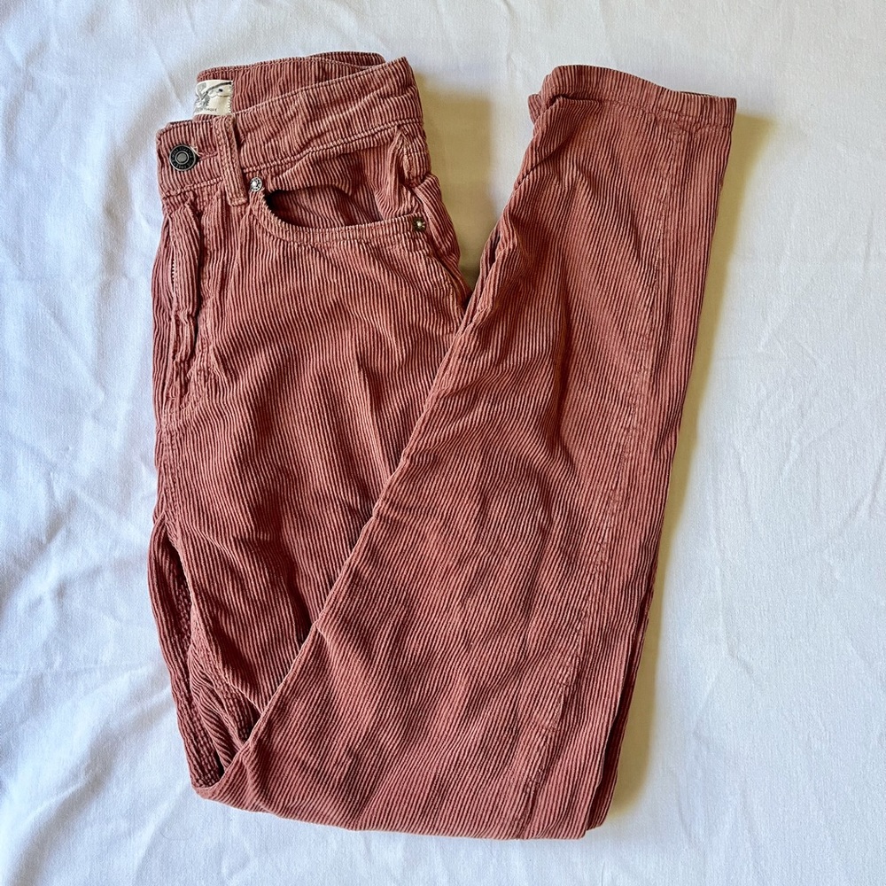 Free People | Corduroy Pink Pants | Size 25